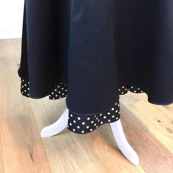 Vintage Gunne Sax X Jessica McClintock Black Polka - Picture 2 of 10